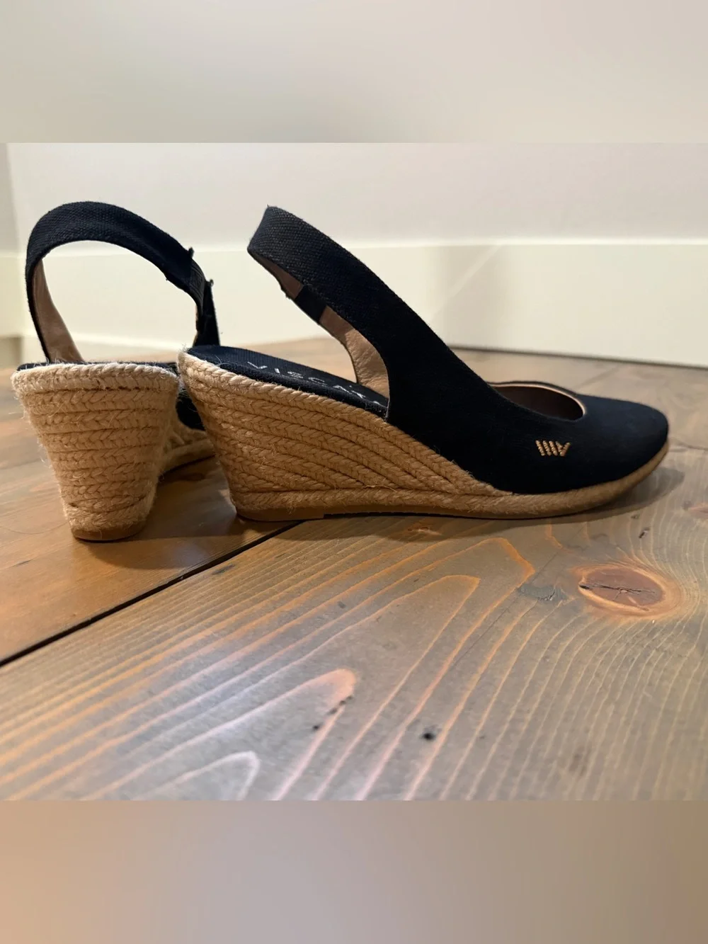 Viscata Barcelona Black Espadrille Wedge